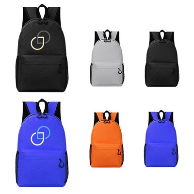 Classic Budget Backpack With Water Bottle Pocket